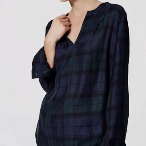 Loft Blackwatch Plaid Softened Shirt - Picture 8 of 8